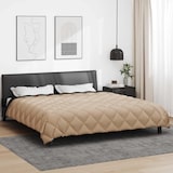 thumbnail of vidaXL Winter Dekbed Zwart en Taupe 240 x 200 cm Microfiber
