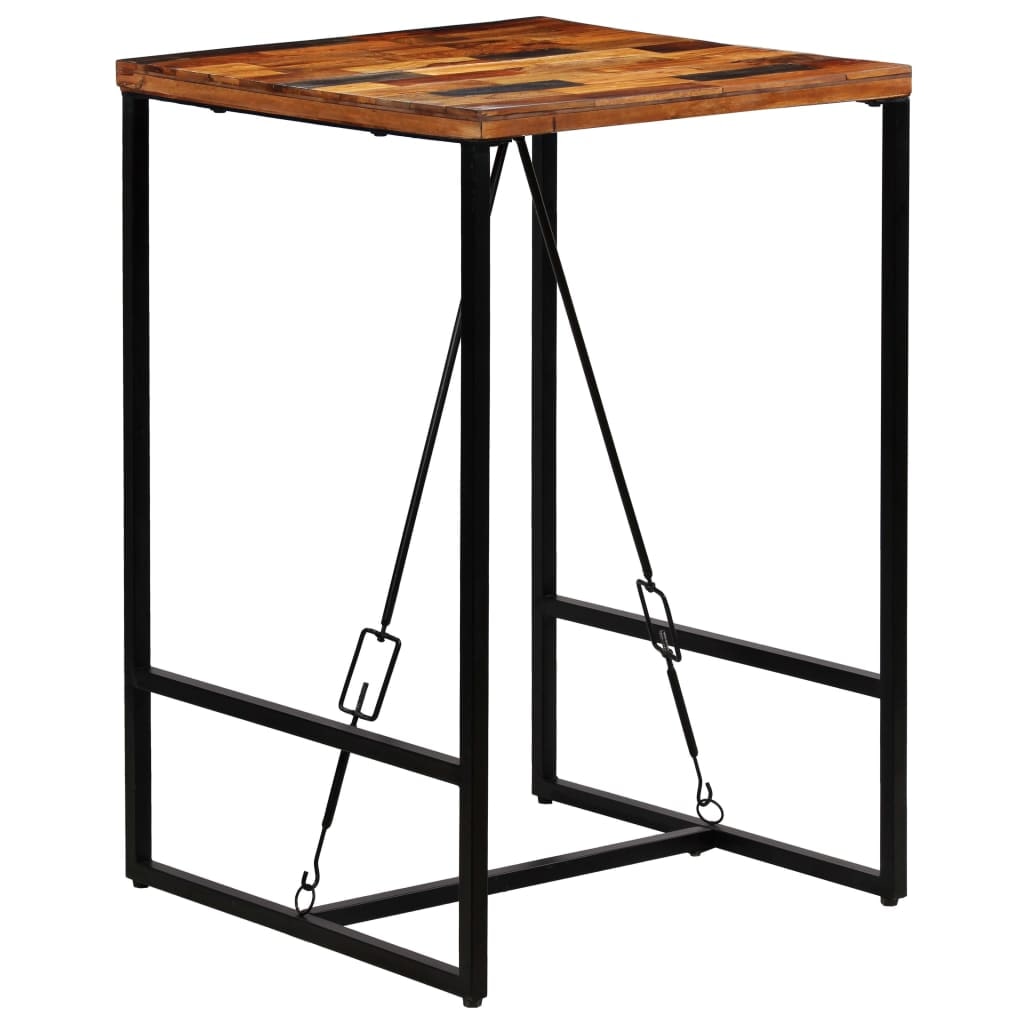 Helloshop26 - Table haute mange debout bar bistrot bois recyclé solide 106 cm 0902096