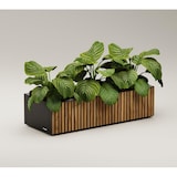 thumbnail of Herstera Garden XIC M - Metalen Plantenbak 100x40x25 cm  - Hout