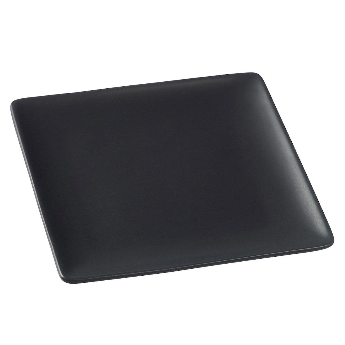 SOLIA Assiette Fluid' céramique noire 160x160x15 mm - DC42013 - par 36 pièces