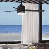 thumbnail of Outdoor Deckenventilator Seawave Schwarz mit Licht 132