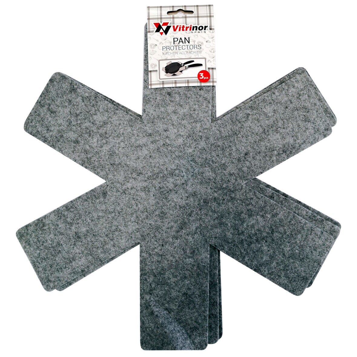 Magefesa - Set mit 3 Stoffschutzhüllen für Küchenutensilien in Grau