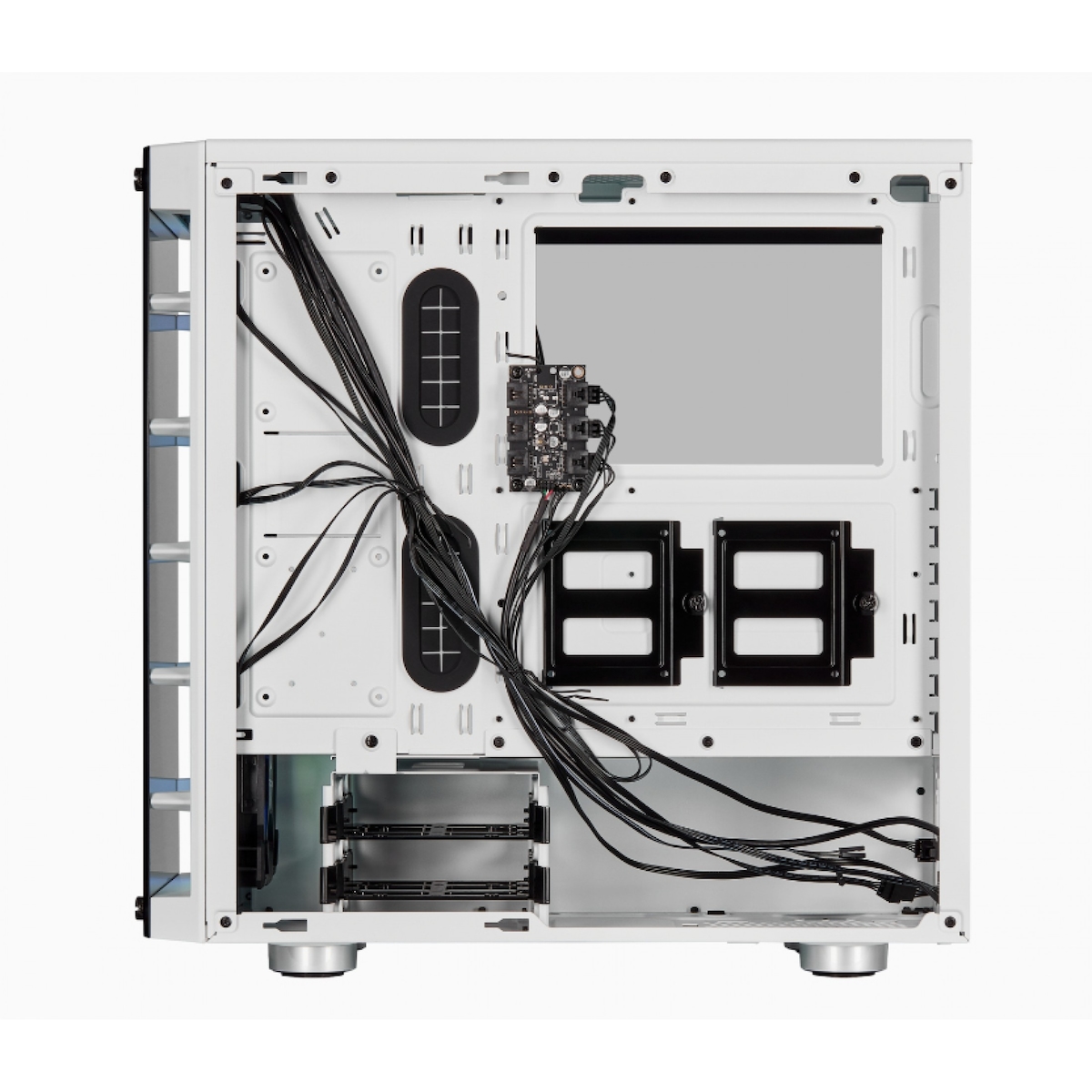 Corsair Geh CORSAIR Midi Crystal 465X Tempered Glass Smart Case (W)