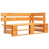 thumbnail of vidaXL Outdoor-Eckbank Paletten Holz Honigbraun