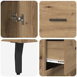 thumbnail of vidaXL Sideboard Artisan-Eiche 69,5 x 34 x 90 cm Verbundholz und Eisen