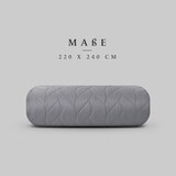 thumbnail of Tagesdecke ( Grau ) 220x240 cm mit wattierter Zwischenlage, Bettüberwurf - Überwurfdecke, Sommerdecke gesteppt - Steppdecke, Wendedecke