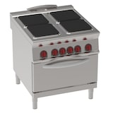 thumbnail of EURAST - Cucina elettrica con 4 piastre quadrate 1 forno static0 elettrico gn 2/1 - 800x900x900 mm - 21300 W 400/3V - 34730613