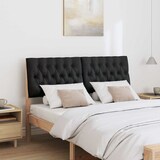 thumbnail of vidaXL Gepolstertes Kopfteil Schwarz 135 cm Massives Kiefernholz