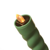 thumbnail of LED Solar Stabkerze Twist grün 106cm Fackel gedreht flackernd Deko Gartenstecker