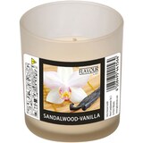 thumbnail of PAPSTAR, Geurkaars in glas "Flavour by GALA" Ø 70 mm · 77 mm ivoor - Sandalwood-Vanilla "Indro"