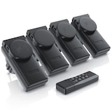 thumbnail of Arendo Outdoor Funksteckdosen-Set für den Außenbereich - 4x Funkschalter / 1x Fernbedienung / IP44