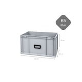thumbnail of PROREGAL 10x Eurobox NextGen Portable Uno | HxBxT 32x40x60cm | 65 Liter | Eurobehälter, Transportbox, Transportbehälter, Stapelbehälter