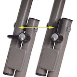 thumbnail of Stehtisch mit anthraziter Husse klappbar Ø 60cm Bistrotisch Klapptisch Biertisch