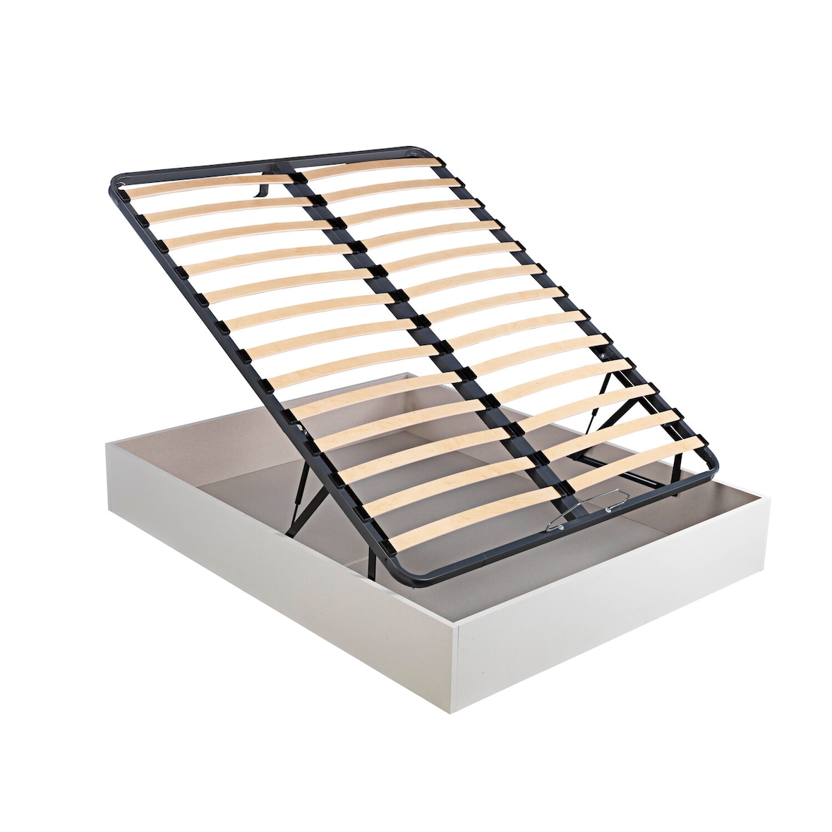 Canapé abatible Somier 31cm - 160x190 cm - Capacidad Útil 25cm - Royal Sleep - Color Blanco