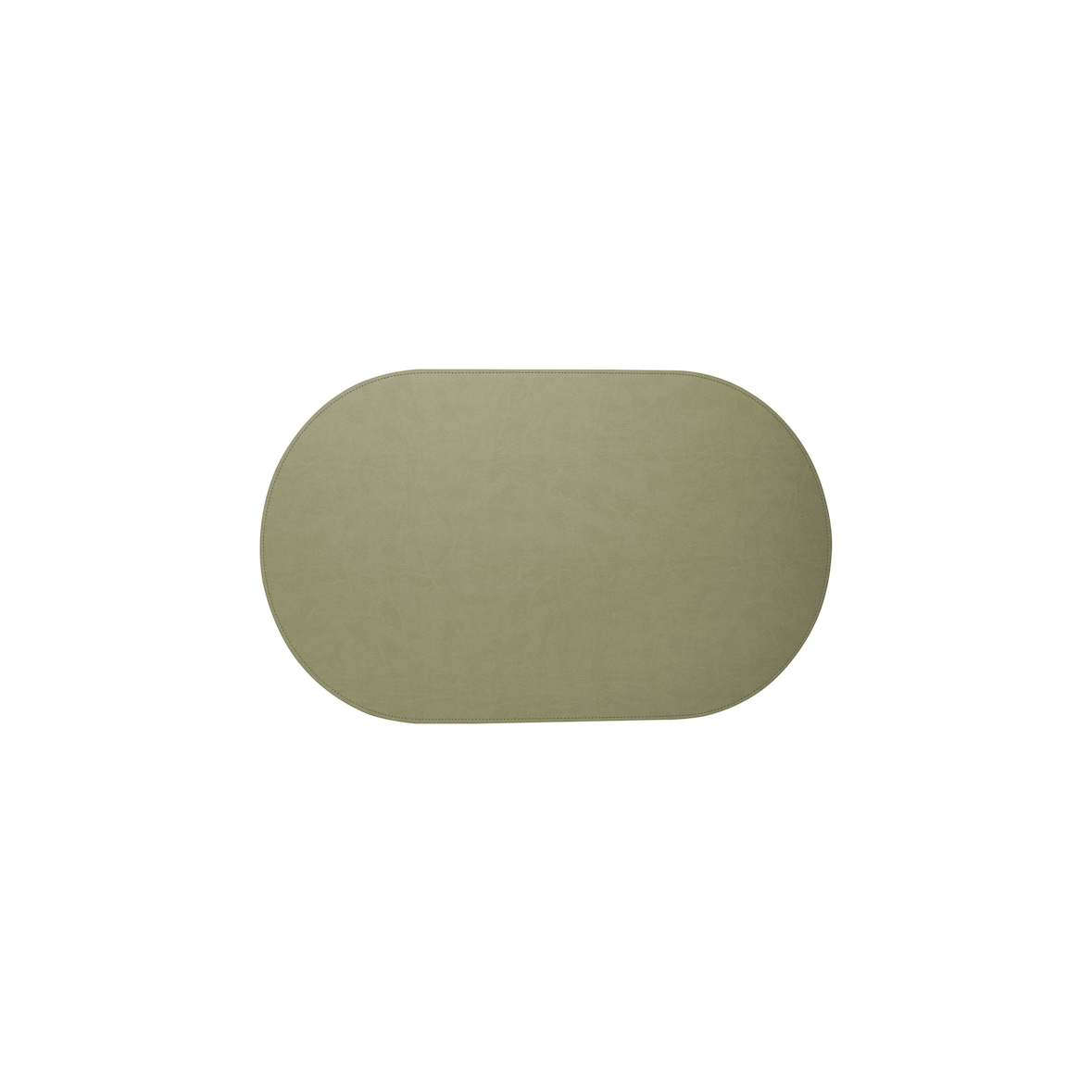 Stil Casa, set de 12 sets de table unicolores, polyuréthane cousu, 48xh. 30 cm, finition dollar couleur boue (mustard).