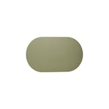 thumbnail of Stil Casa, set de 12 sets de table unicolores, polyuréthane cousu, 48xh. 30 cm, finition dollar couleur boue (mustard).