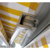 thumbnail of Elektrische Kassettenmarkise T123, Markise Vollkassette 4,5x3m ~ Polyester Creme