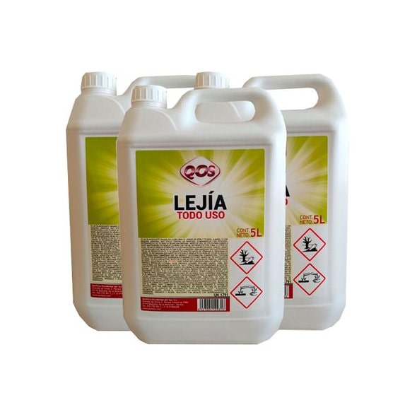 Lejía general todo uso. Caja 3 garrafas 5L