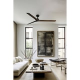 thumbnail of KLIM L Zwart/walnoot plafondventilator