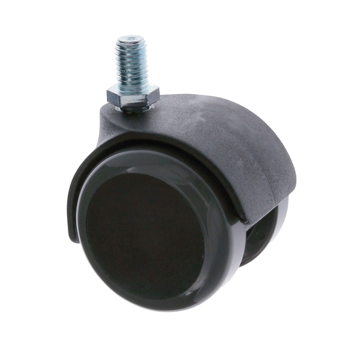 Möbelrolle aus Polyurethan Gewindestift 50mm Durchmesser 10mm Ohne Bremse Stück