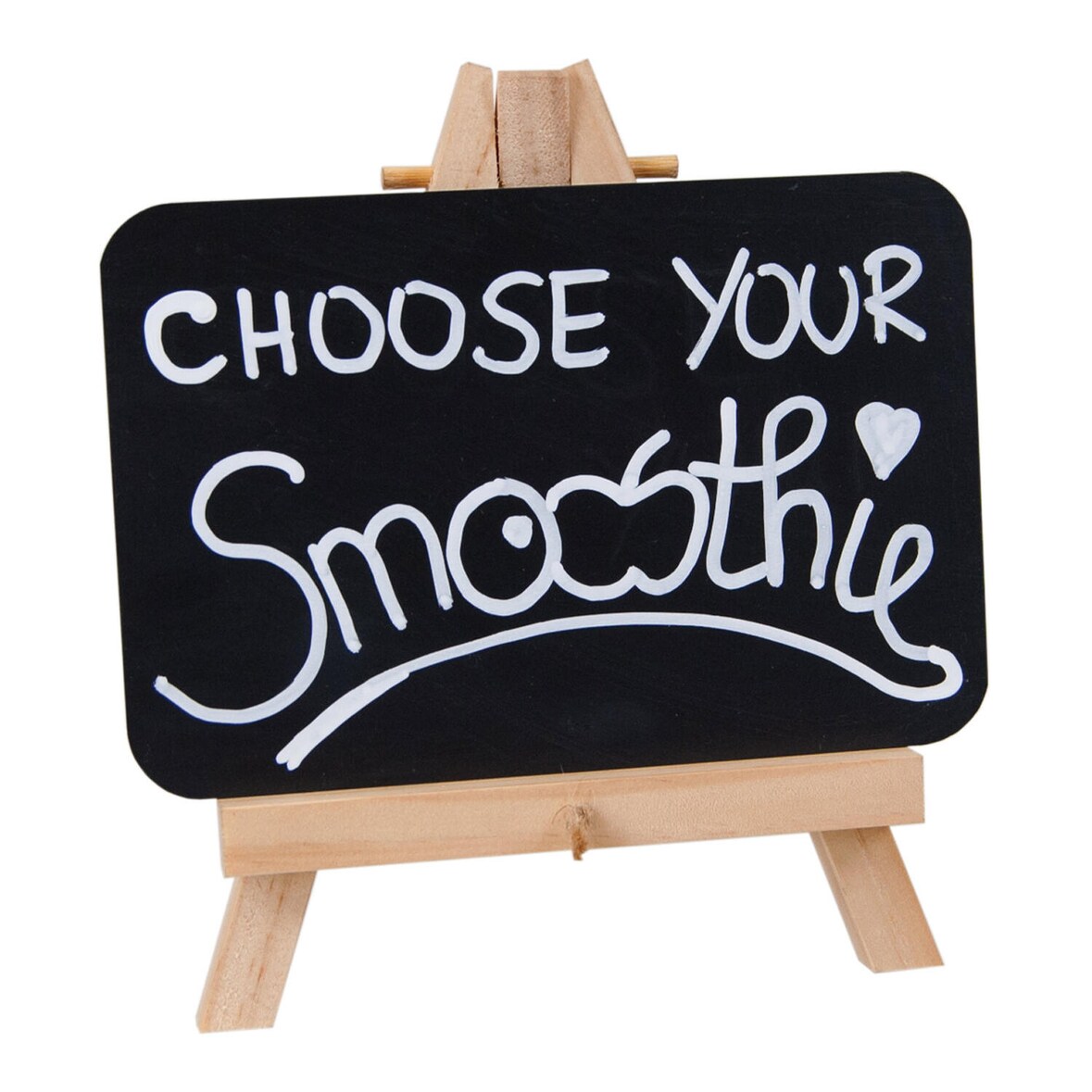 2x Mini-Staffelei mit Kreidetafel natur 17x14x2.5cm