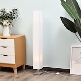thumbnail of HOMCOM Lampada da Terra Design Moderna Salotto in Tessuto Bianco
