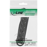 thumbnail of InLine® Steckdosenleiste, 5-fach Schutzkontakt, schwarz, 1,5m