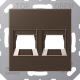 thumbnail of Jung Abdeckung 2-fach A 1569-2 WE MO A1569-2WEMO