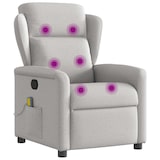 thumbnail of vidaXL Massagestoel verstelbaar stof wolk grijs