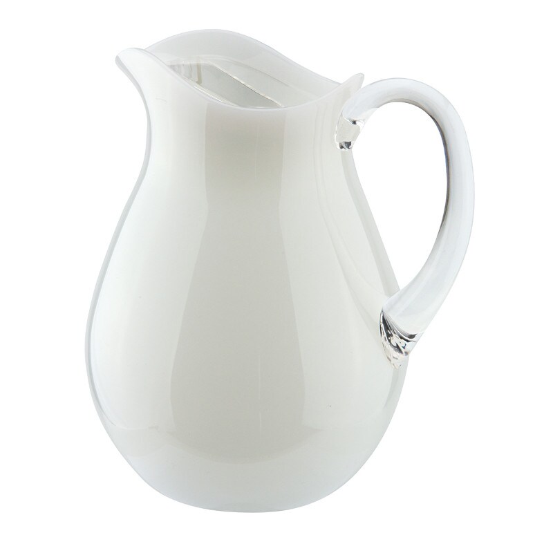 ILSA Caraffa Onice bianca con coperchio in acrilico L 2