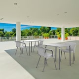 thumbnail of garbar ZURICH Mesa Cuadrada Interior, Exterior 70x70 Blanco