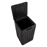 thumbnail of Poubelle de jardin 80 Litres Noire 38 x 38 x H65 cm Couvercle à pression TOOMAX