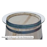 thumbnail of Tischplatte aus Glas, rund, 70cm Durchmesser, ESG