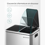thumbnail of Helloshop26 - Cubo de basura metálico de 30 litros con doble compartimento (2 x 15 litros) con cubos interiores y asas cierre suave 12_0007272