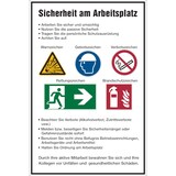 thumbnail of Aushang, Sicherheit am Arbeitsplatz - ISO 7010 - 400x600x0.6 mm Aluminium glatt