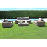 thumbnail of ZULA Salotto da esterno per portico e giardino in rattan naturale e 12 cuscini, D.220x85x62/P.110x85x62/T.110x60x28 colore Marrone