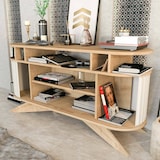 thumbnail of Dmora Credenza Dpoluzz, Buffet da soggiorno, Madia da salotto, Dispensa da cucina, 150x43h75 cm, Quercia e Bianco