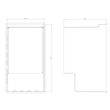 thumbnail of Weinkühlschrank VINCOOL für 49 Flaschen | 1x Glastür + LED & 1x Zone | 118 Ltr, HxBxT 82x48,5x60cm | +5/+20°C | Schwarz | + CHEFGASTRO Geschirrtuch