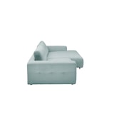 thumbnail of KAWOLA Sofa MIKA Ecksofa Cord hellblau Longchair rechts