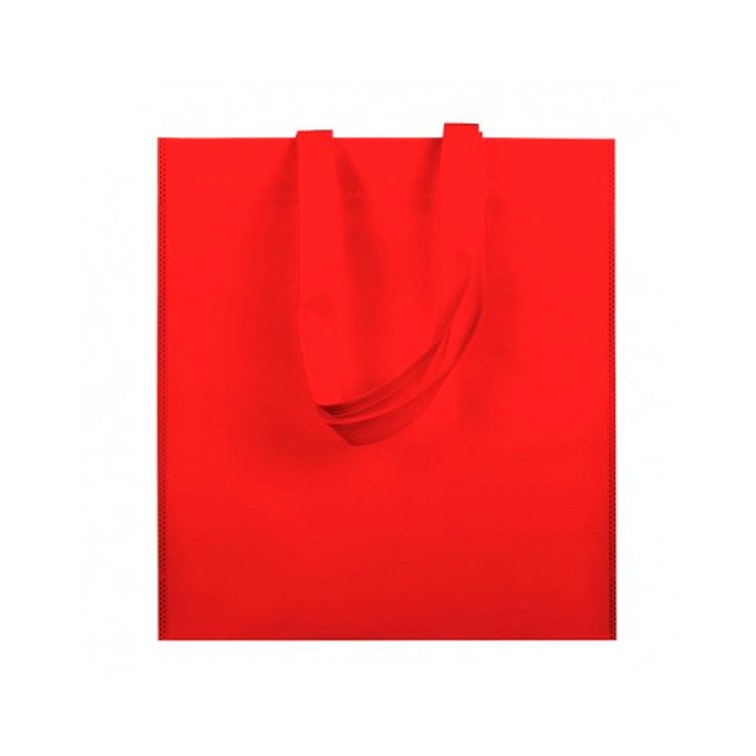MONOUSO - Vliesstofftasche Langen Griffen Rot 38x42cm (25 Stück)