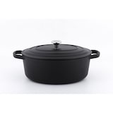 thumbnail of METRO PROFESSIONAL casseruola ovale / cocotte, ghisa / acciaio inox, 27,9 x 44 x 18,7 cm, smaltata, con coperchio, 8 L, nero