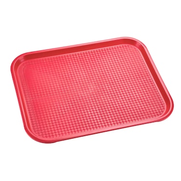 aro Bandeja para servir, polipropileno, 46 x 36 x 2.2 cm, rectangular, rojo, 6 unidades