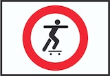 thumbnail of Skateboard fahren verboten Symbol Schild A1 (594x841mm)
