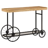 thumbnail of Table console 112x36x76 cm bois massif de manguier et fer Modèle Orion Confort