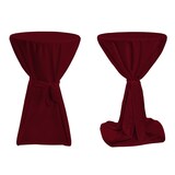 thumbnail of TexDeko Stehtischhusse Premium Bordeaux Ø 100cm mit Schleifenband