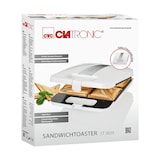 thumbnail of Clatronic ST 3629 Sandwichera, 4 Sandwiches, Placas Antiadherentes, Regulador Temperatura, Tostado Perfecto 1200W Blanco