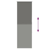 thumbnail of vidaXL Verdunkelungsrollo Grau 45x175 cm Stoffbreite 40,7 cm Polyester
