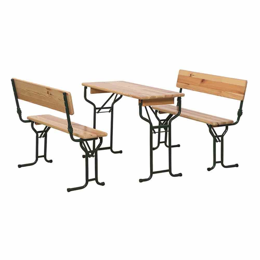 FUN STAR  Biermöbel Festzeltgarnitur 110 cm mit Rückenlehne