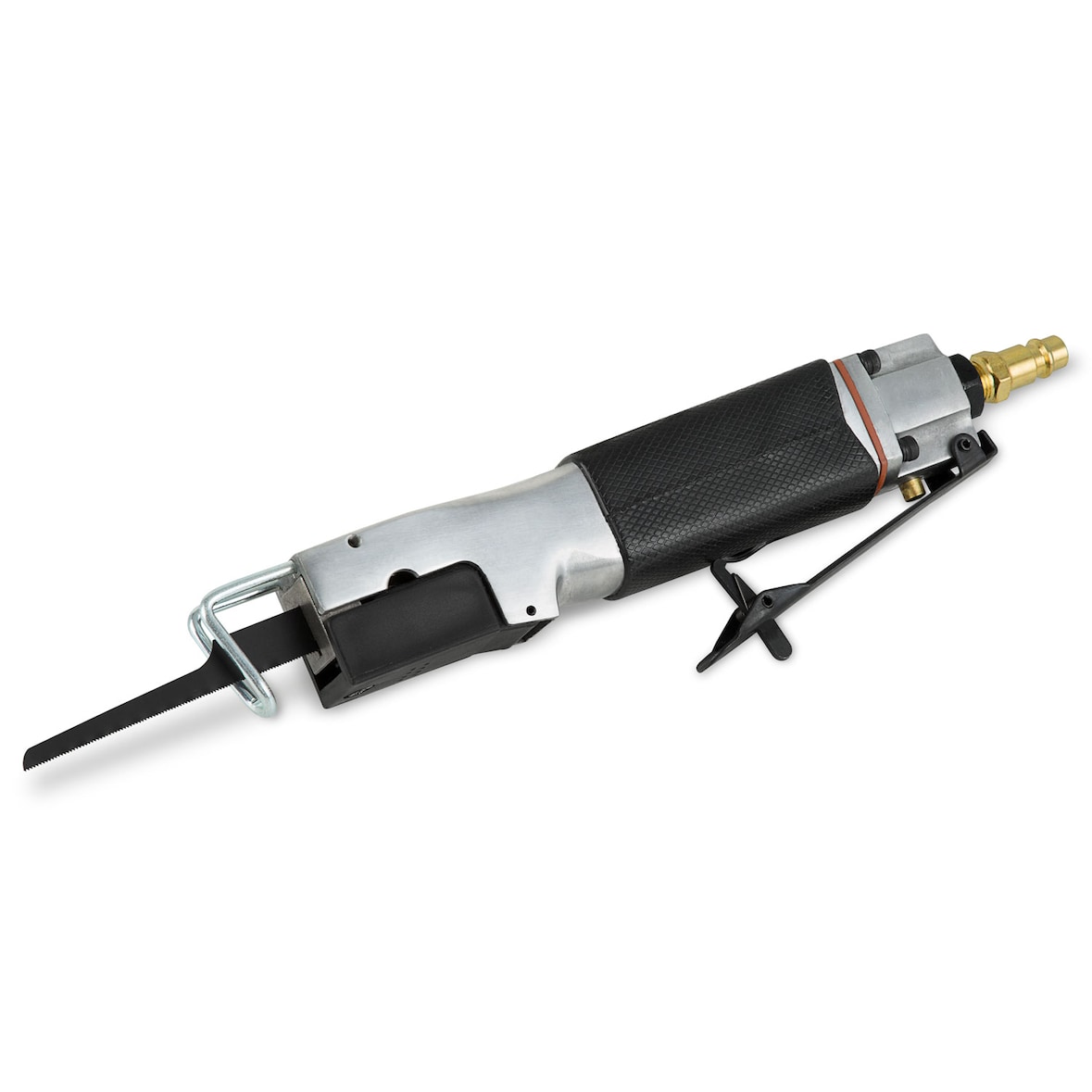 EBERTH Druckluft Karosseriesäge, 10.000 Schläge/Min., für Metall, Kunststoff, 1/4" Anschluss, 6 bar, inkl. 2 Sägeblätter