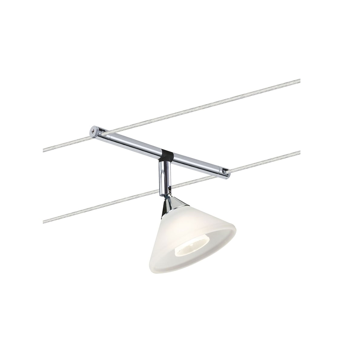 Paulmann Système sur câbles Colmar Spot individuel GU4  max. 10W  gradable 12V Chrome#Satiné 94138